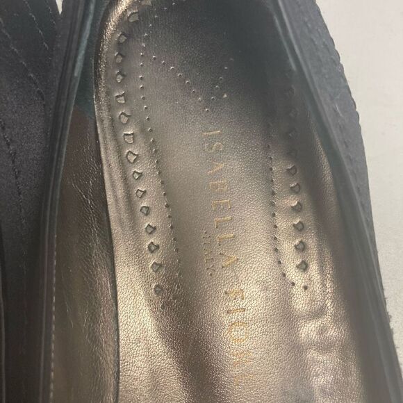 ISABELLA FLORE Women’s Genuine Leather Made in Italy Vero Cuoio Size 8.5 M Black - Picture 11 of 12